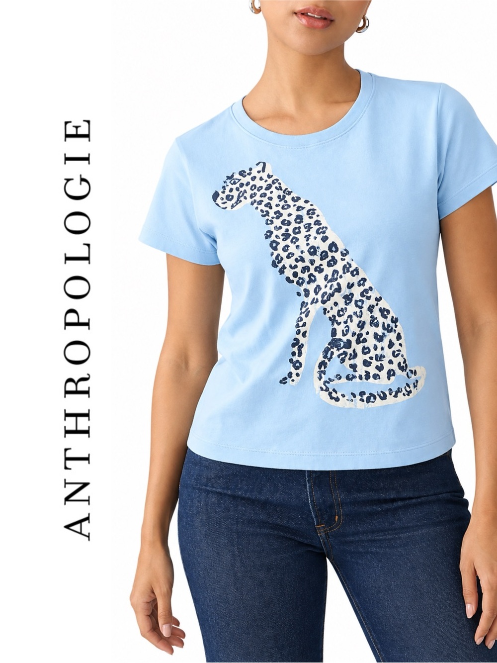 Anthropologie Evelyn Perfect Cotton Tee by Maeve